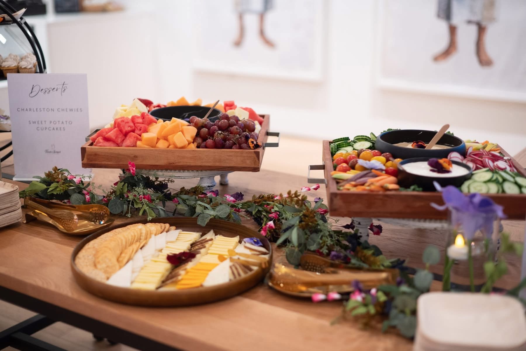 Assorted dessert spread