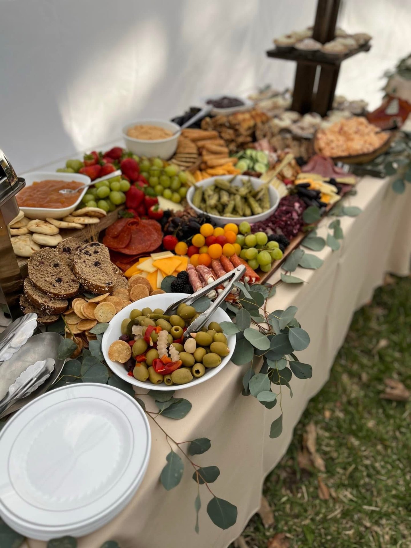 Full grazing table styled